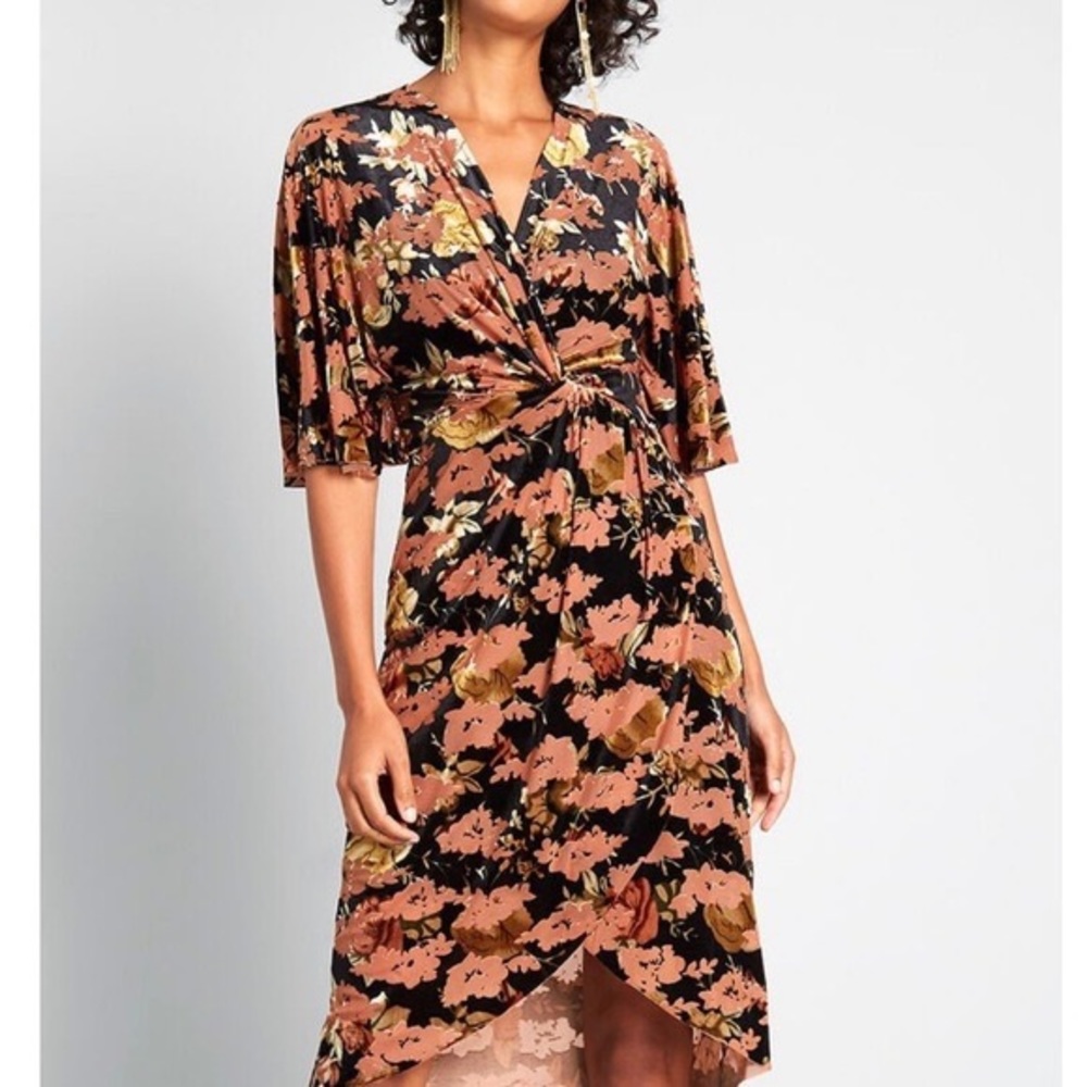 ModCloth Velvet Midi Dress